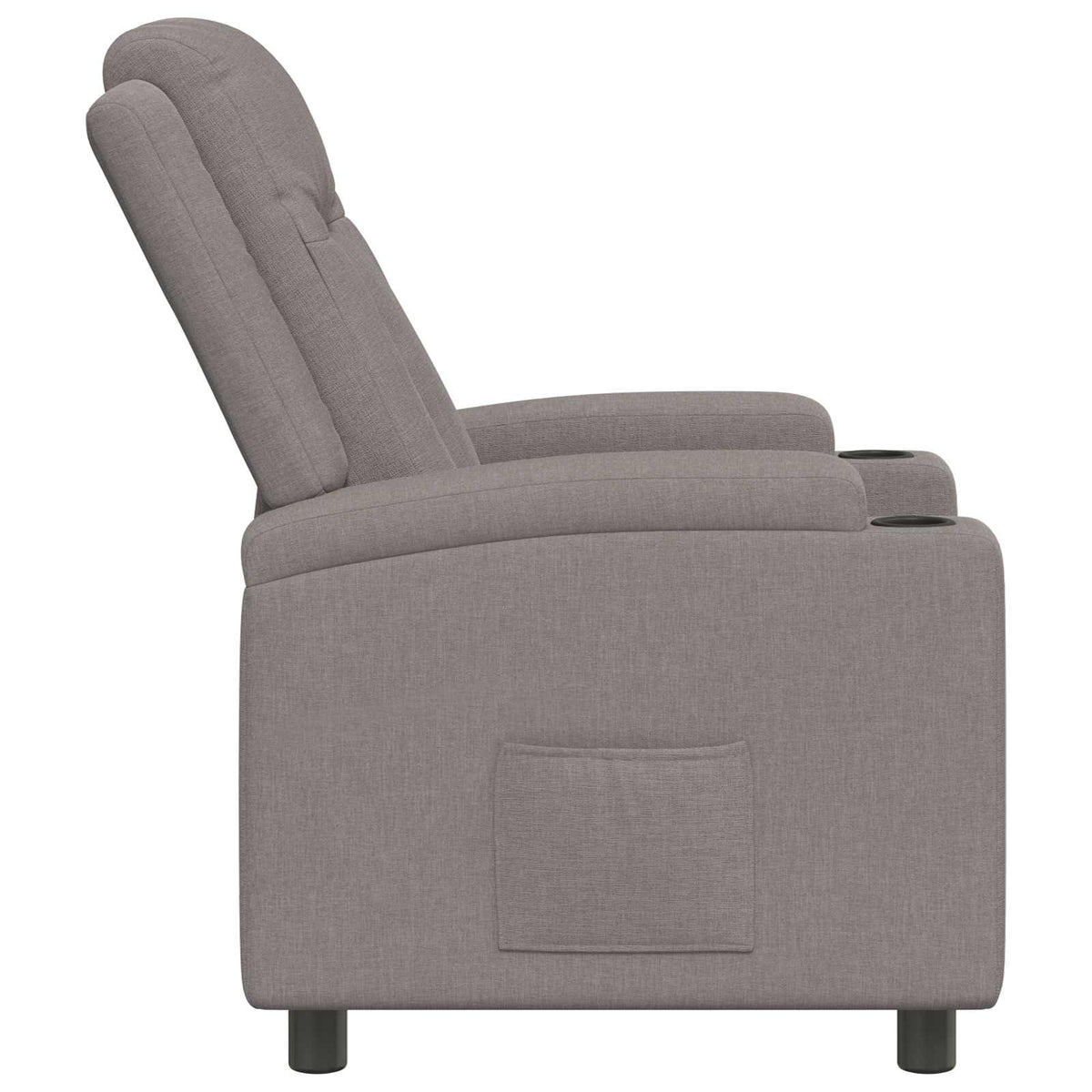 Ανακλινόμενη πολυθρόνα Taupe 75 x 95 x 100 cm Ύφασμα - Pakobazaar