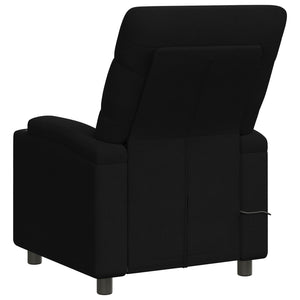 Ανακλινόμενη Πολυθρόνα Μασάζ Μαύρο 75 x 95 x 103 cm Ύφασμα - Pakobazaar
