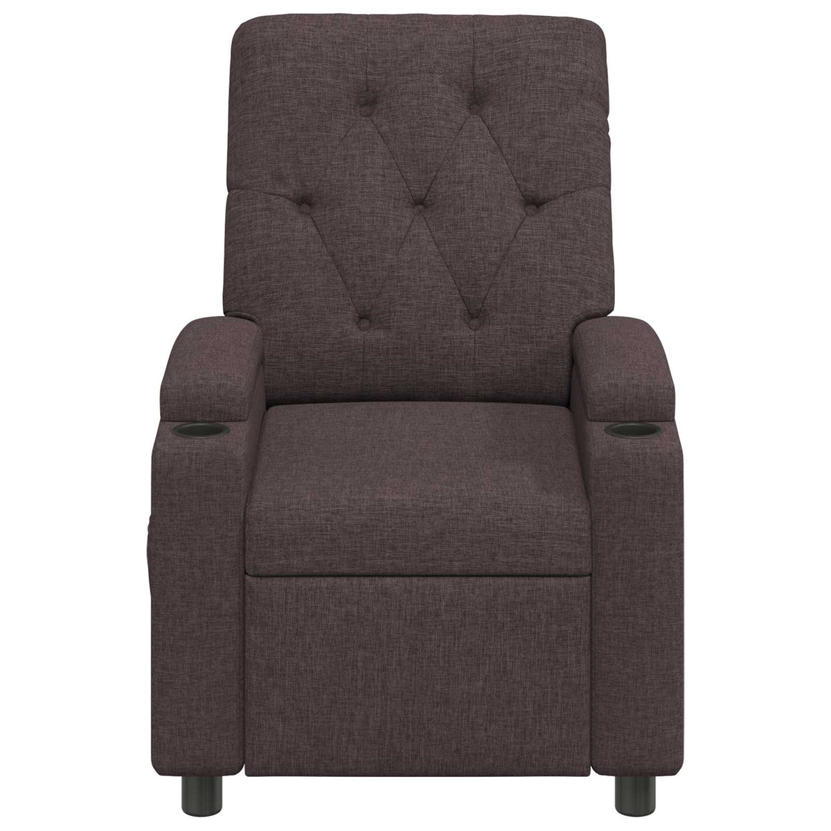 Ανακλινόμενη πολυθρόνα Σκούρο Καφέ 75 x 95 x 101 cm Ύφασμα