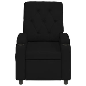 Ανακλινόμενη Πολυθρόνα Μασάζ Μαύρο 75 x 95 x 101 cm Ύφασμα