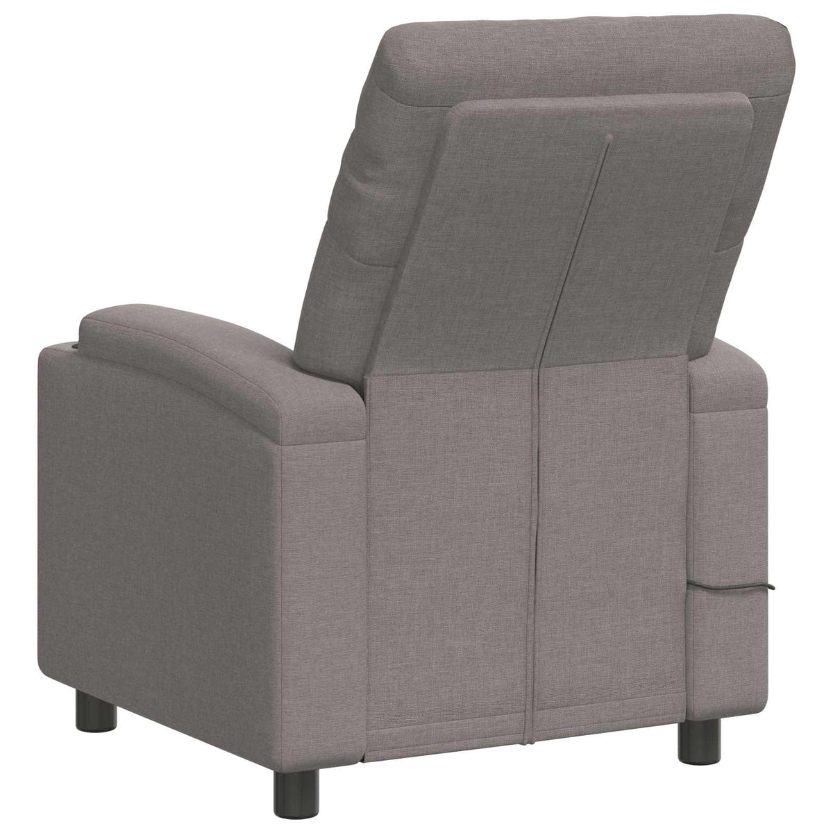 Ανακλινόμενη Πολυθρόνα Μασάζ Taupe 75 x 95 x 101 cm Ύφασμα - Pakobazaar