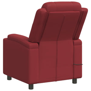 Ανακλινόμενη Πολυθρόνα Μασάζ Κόκκινο 75 x 93 x 98 cm Ύφασμα