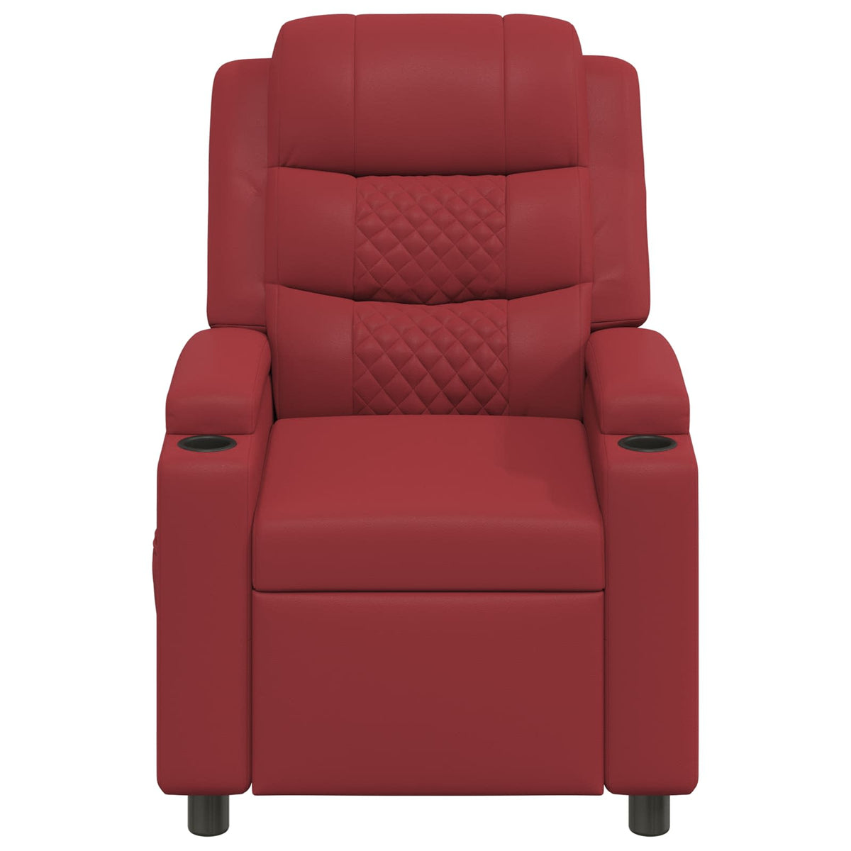 Ανακλινόμενη Πολυθρόνα Μασάζ Κόκκινο 75 x 93 x 98 cm Ύφασμα