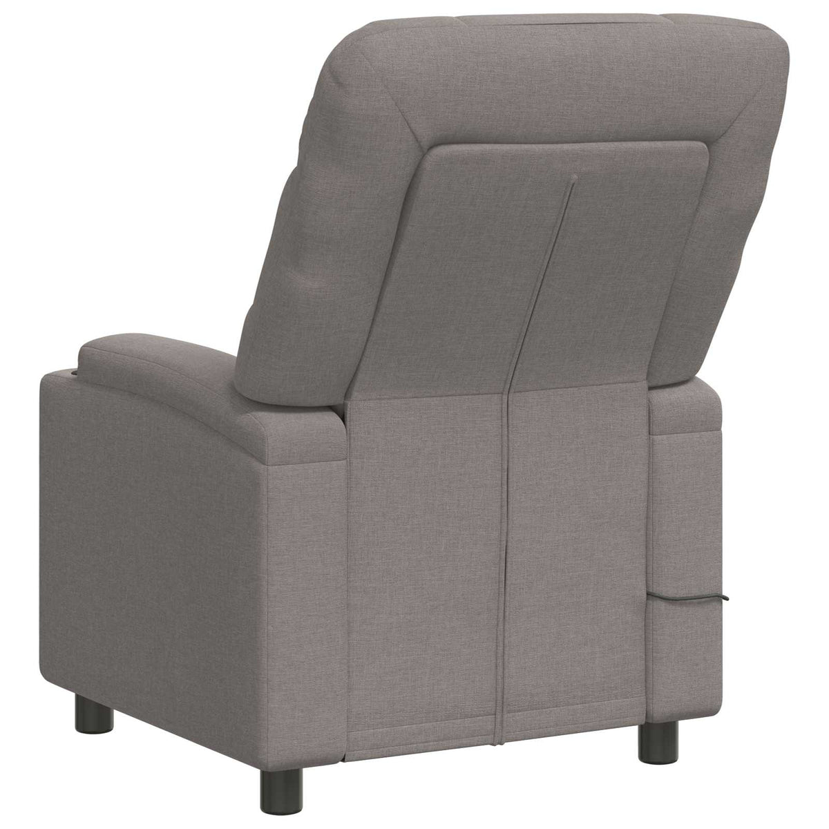 Ανακλινόμενη Πολυθρόνα Μασάζ Taupe 75 x 93 x 102 cm Ύφασμα - Pakobazaar