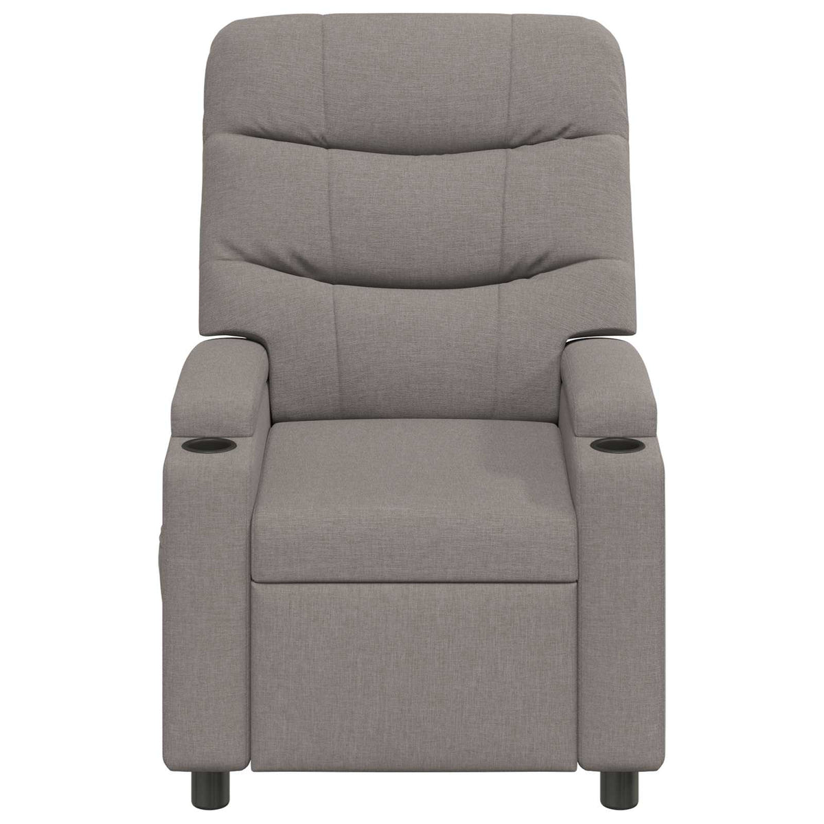 Ανακλινόμενη Πολυθρόνα Μασάζ Taupe 75 x 93 x 102 cm Ύφασμα - Pakobazaar