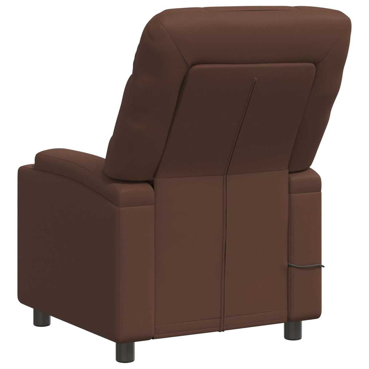 Ανακλινόμενη Πολυθρόνα Μασάζ Καφέ 75 x 93 x 102 cm Ύφασμα