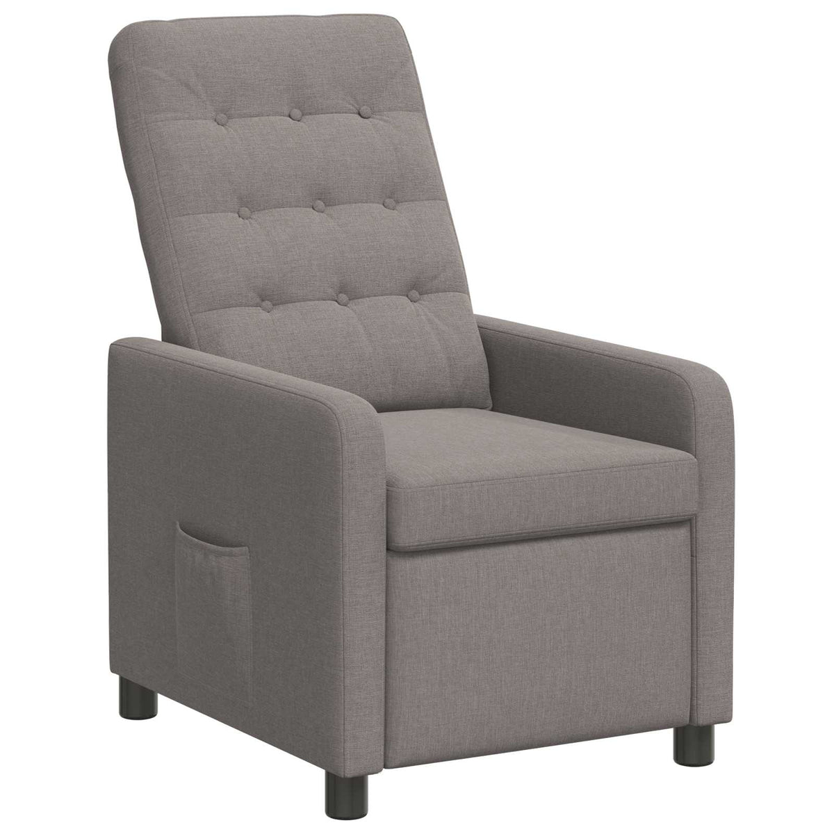 Ανακλινόμενη πολυθρόνα Taupe 65 x 93 x 102 cm Ύφασμα - Pakobazaar