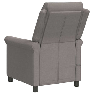 Ανακλινόμενη Πολυθρόνα Μασάζ Taupe 69 x 93 x 102 cm Ύφασμα