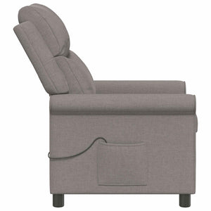 Ανακλινόμενη Πολυθρόνα Μασάζ Taupe 69 x 93 x 102 cm Ύφασμα