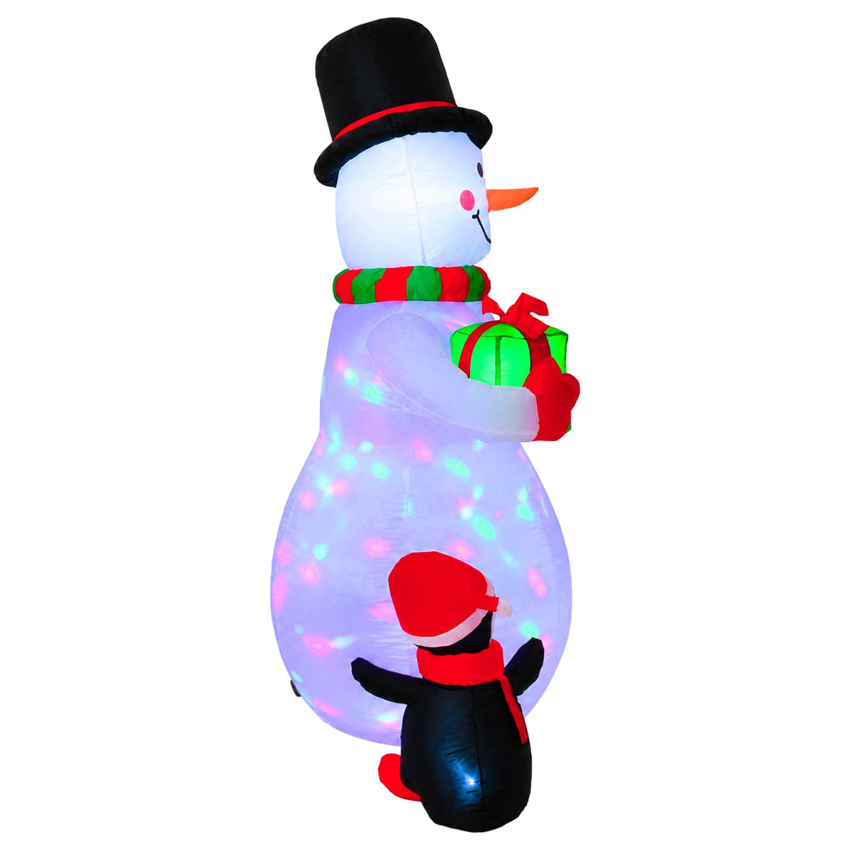 120 x 70 x 180 εκ. Φουσκωτός Χιονάνθρωπος - Pakobazaar