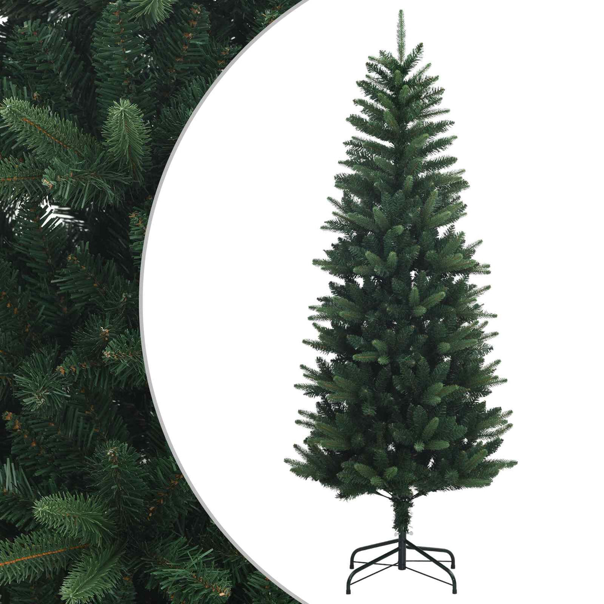 Artificial Hinged Christmas Tree 150 εκ. ΠΕ και PVC Πράσινο