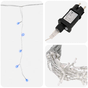 Φωτάκια κουρτίνα 798 LED Μπλε 2000 x 72 cm