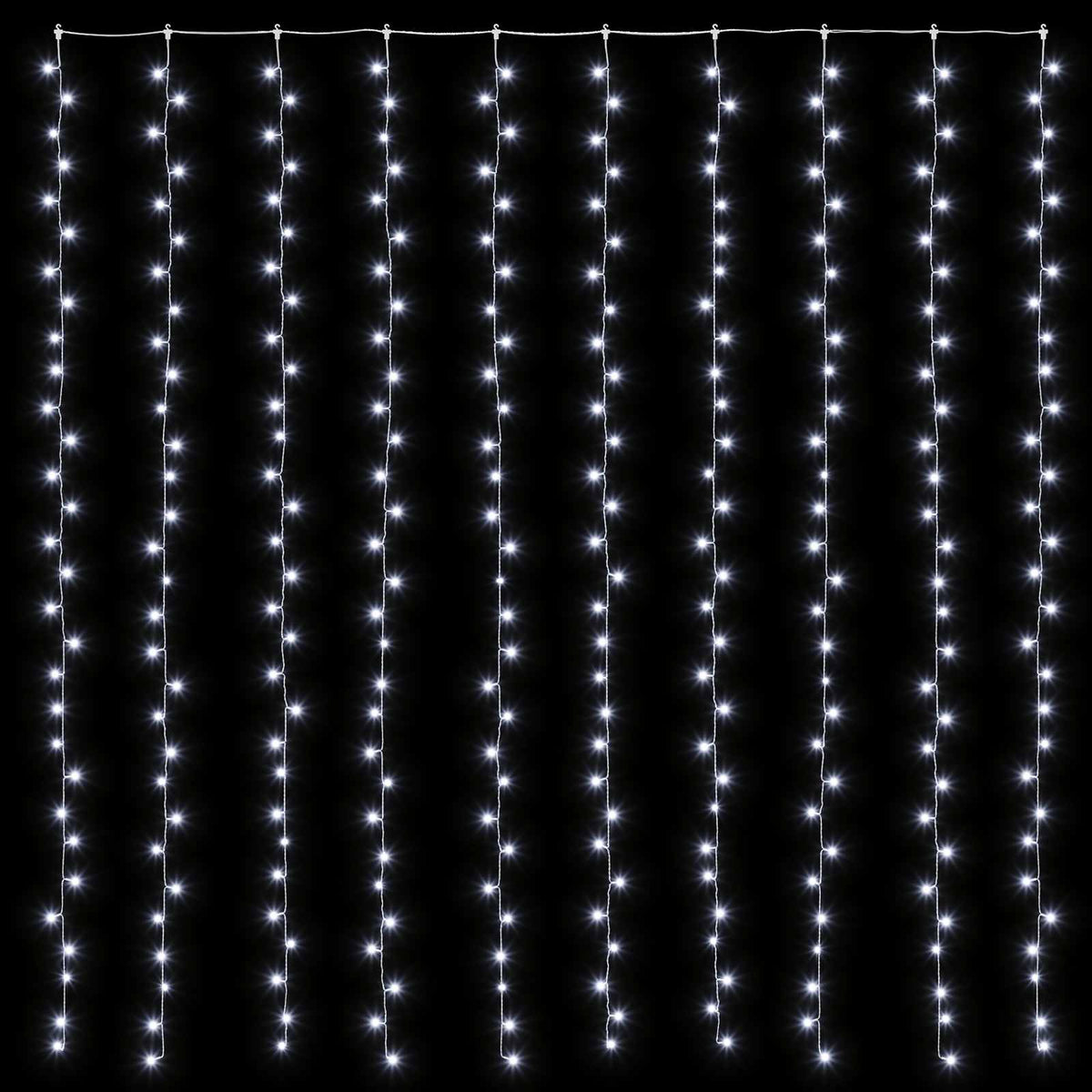 Φωτοκουρτίνα Διαφανές 300 x 300 cm PVC 300 LED