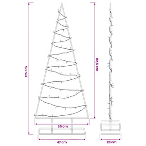 Μεταλλικό χριστουγεννιάτικο δέντρο με LED KUOPIO 125 εκ. - Pakobazaar