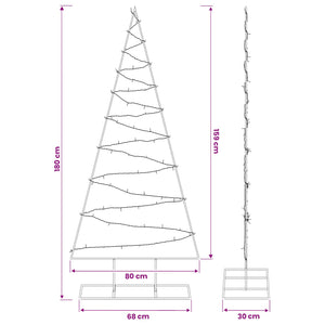 Μεταλλικό χριστουγεννιάτικο δέντρο με LED KUOPIO 180 εκ.