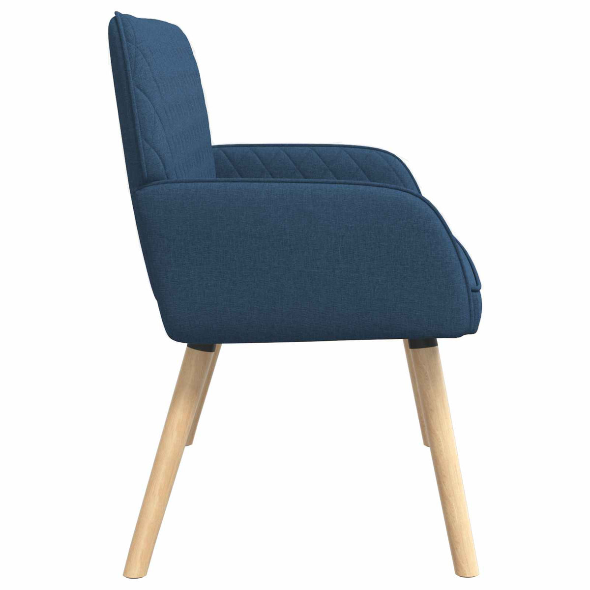 Διθέσιος καναπές με πόδια από μασίφ ξύλο 2-θέσιο Μπλε - Pakobazaar