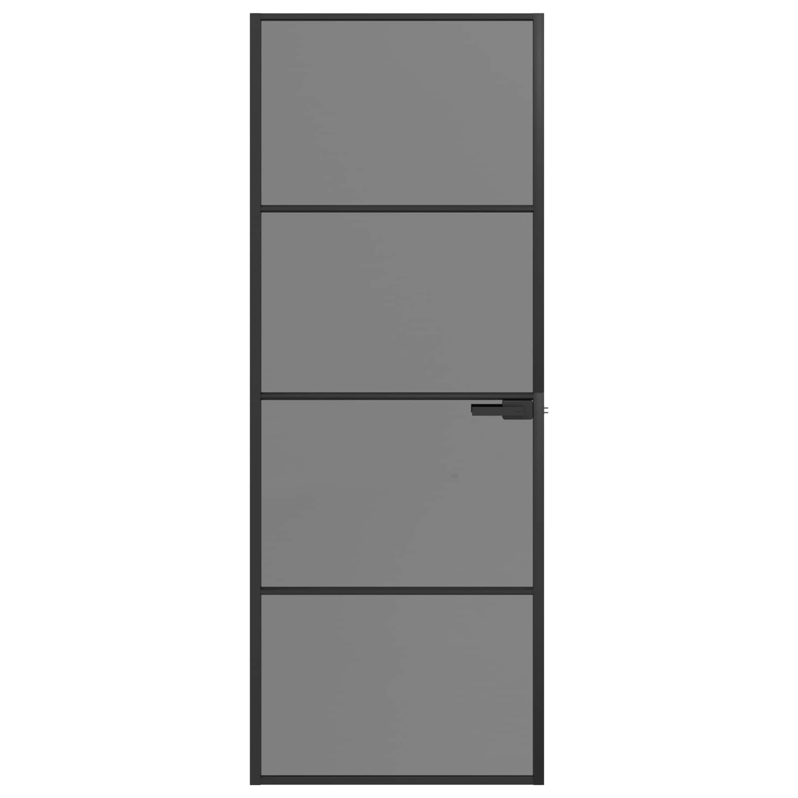Εσωτερική Πόρτα 76 x 201,5 cm Θρυμματισμένο Γυαλί και Αλουμίνιο - Pakobazaar