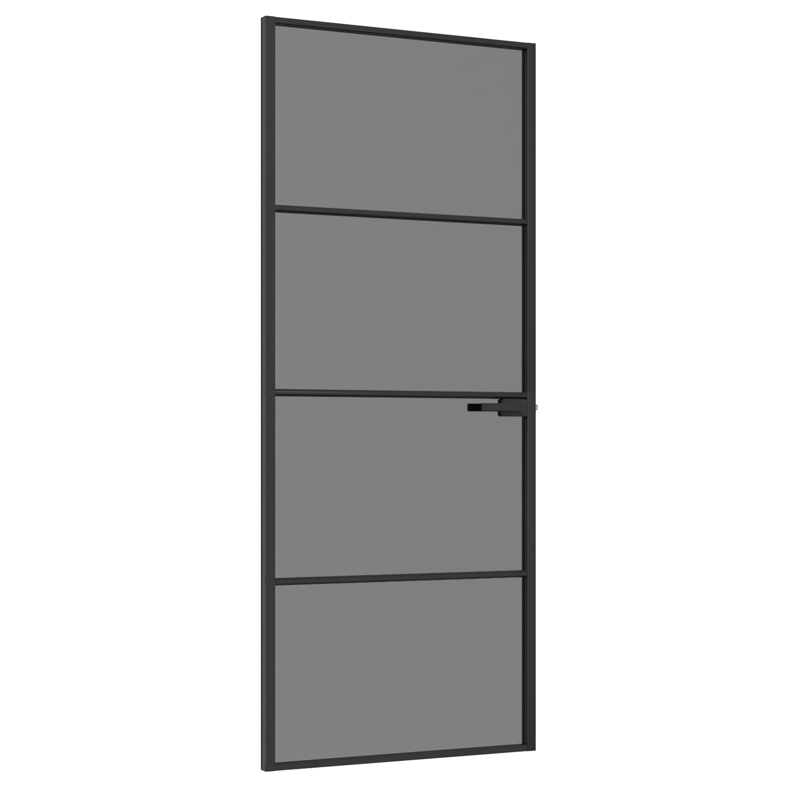 Εσωτερική Πόρτα 83 x 201,5 cm Θρυμματισμένο Γυαλί και Αλουμίνιο - Pakobazaar