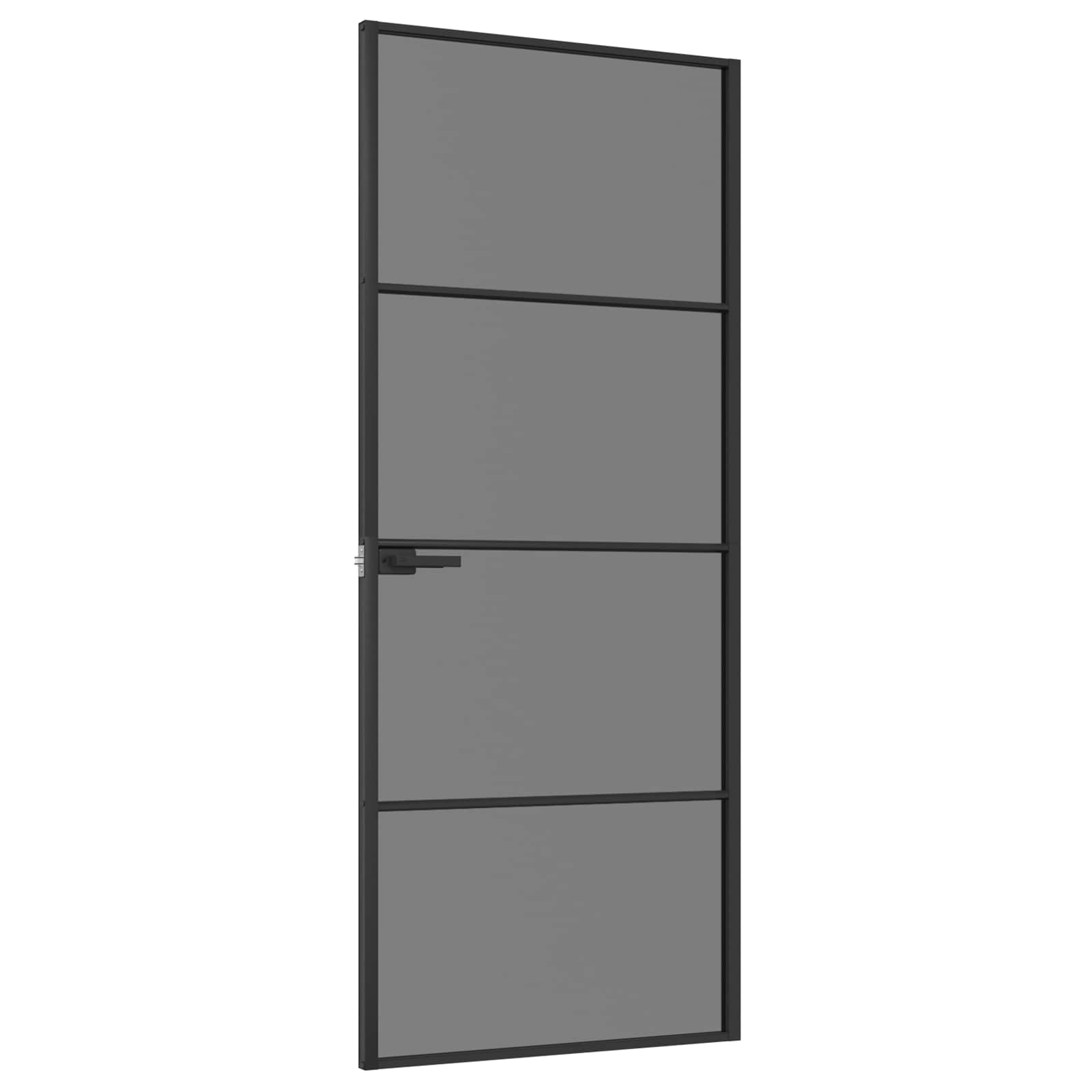 Εσωτερική Πόρτα 83 x 201,5 cm Θρυμματισμένο Γυαλί και Αλουμίνιο - Pakobazaar