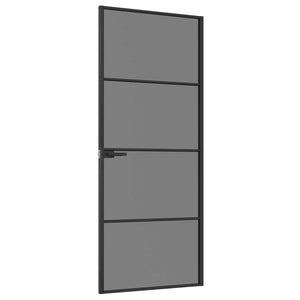 Εσωτερική Πόρτα 83 x 201,5 cm Θρυμματισμένο Γυαλί και Αλουμίνιο - Pakobazaar