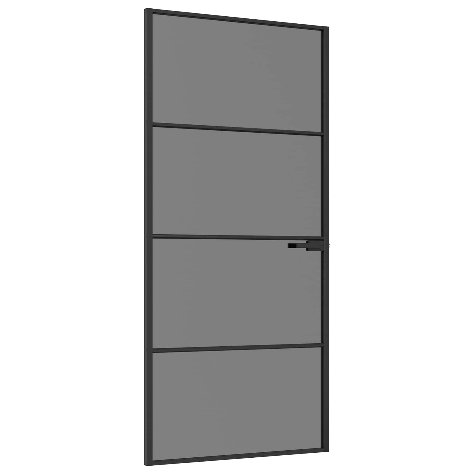 Εσωτερική Πόρτα 93 x 201,5 cm Θρυμματισμένο Γυαλί και Αλουμίνιο - Pakobazaar