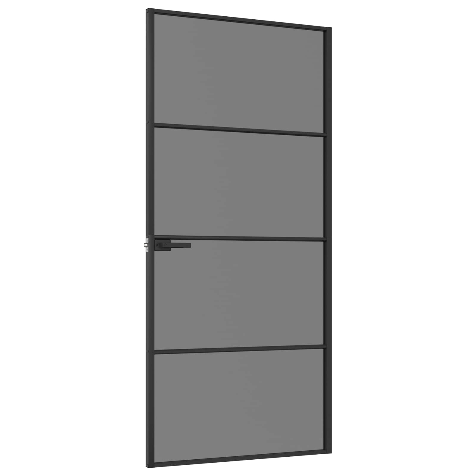 Εσωτερική Πόρτα 93 x 201,5 cm Θρυμματισμένο Γυαλί και Αλουμίνιο - Pakobazaar