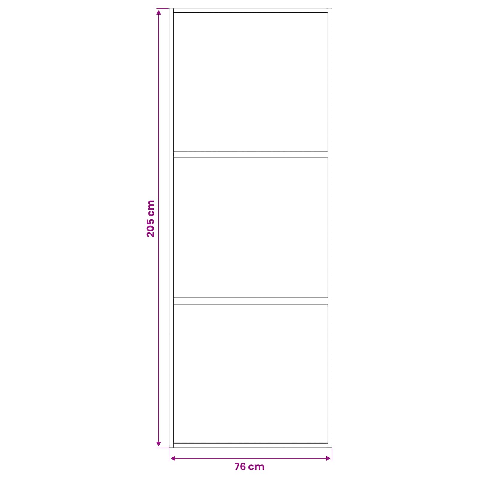 Συρόμενη Πόρτα 76 x 205 cm Θρυμματισμένο Γυαλί και Αλουμίνιο - Pakobazaar