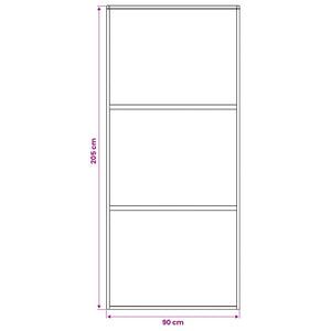 Συρόμενη Πόρτα 90 x 205 cm Θρυμματισμένο Γυαλί και Αλουμίνιο - Pakobazaar