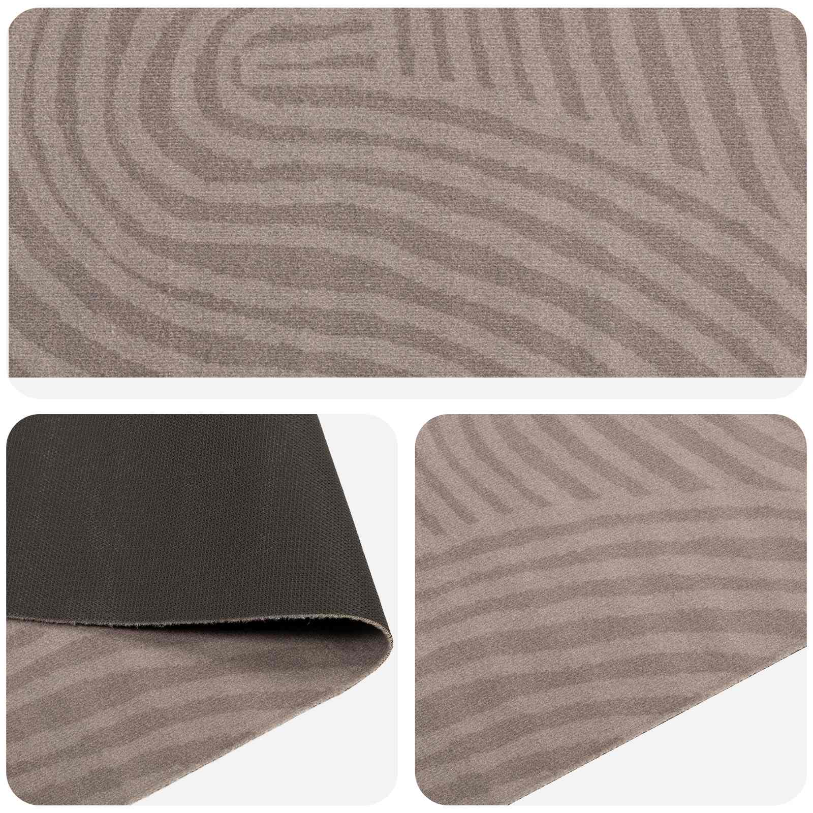 Χαλί Κουζίνας Καφέ σκανδιναβικό 180 x 60 cm 100% Πολυαμίδιο - Pakobazaar