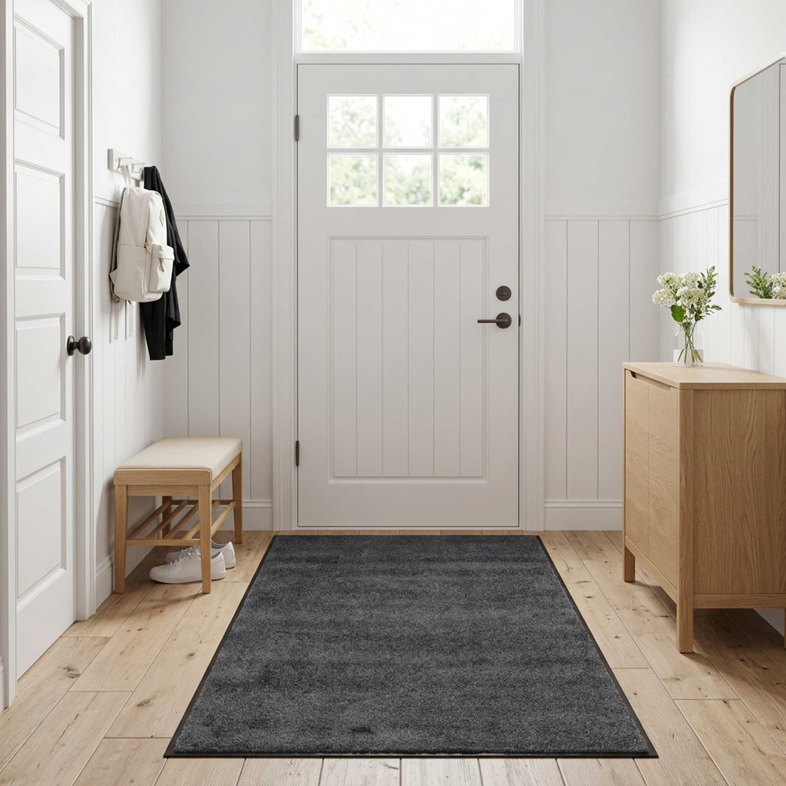 Χαλάκι Εξώπορτας Ανοιχτό γκρι 400 x 120 cm 100% Πολυαμίδιο