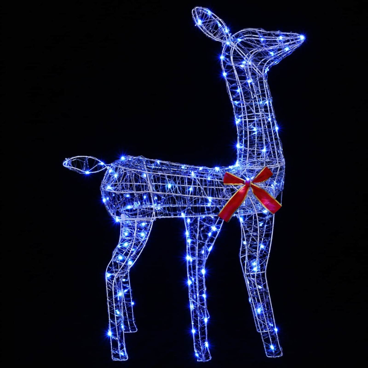 3D Γιορτινός Ρούντολφ LOVIISA 110 LED Μπλε 70 x 26 x 100 cm - Pakobazaar