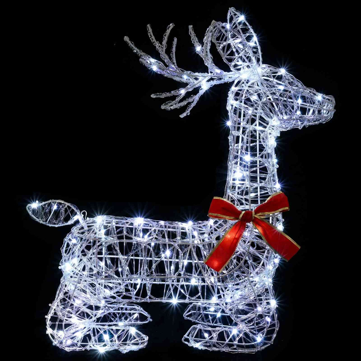 3D Γιορτινός Ρούντολφ LOVIISA 140 LED Ψυχρό λευκό