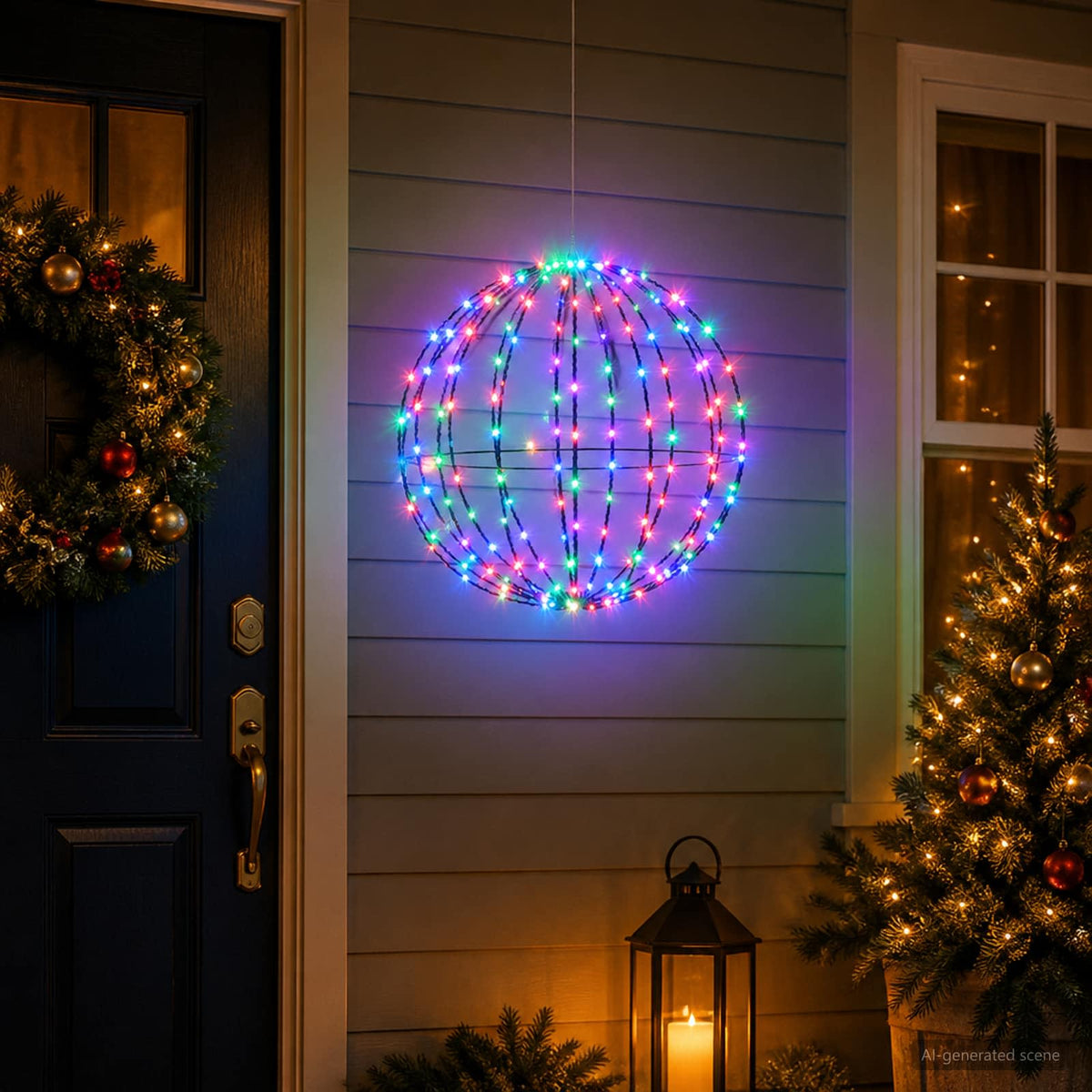 Χριστουγεννιάτικη Φινάλε Φωτιστικό 96 LED RGB - Pakobazaar