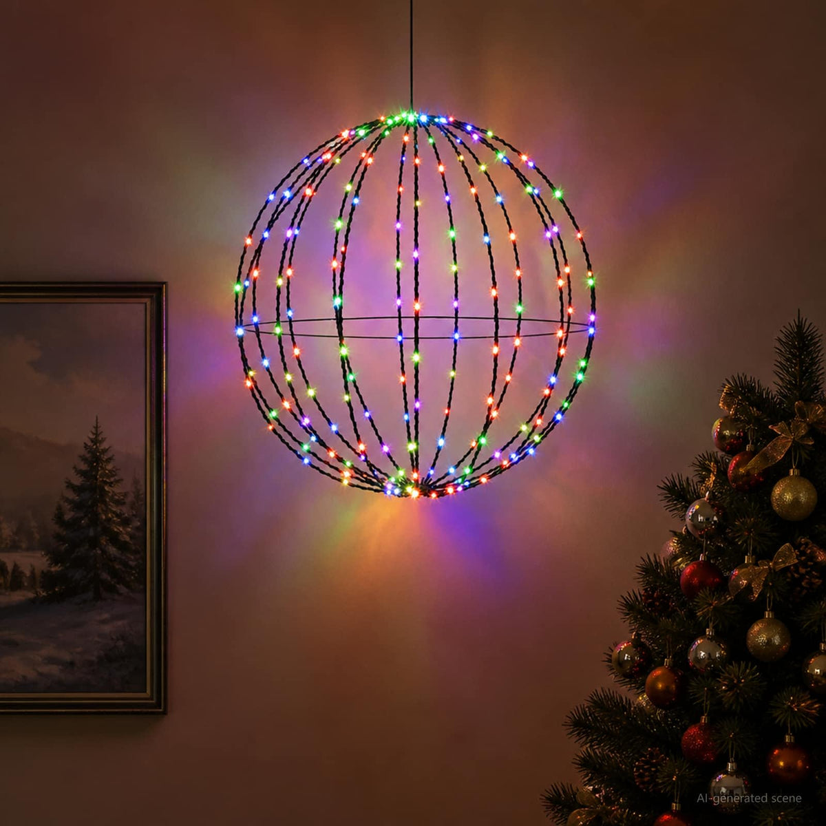 Χριστουγεννιάτικη Φινάλε Φωτιστικό 120 LED RGB - Pakobazaar