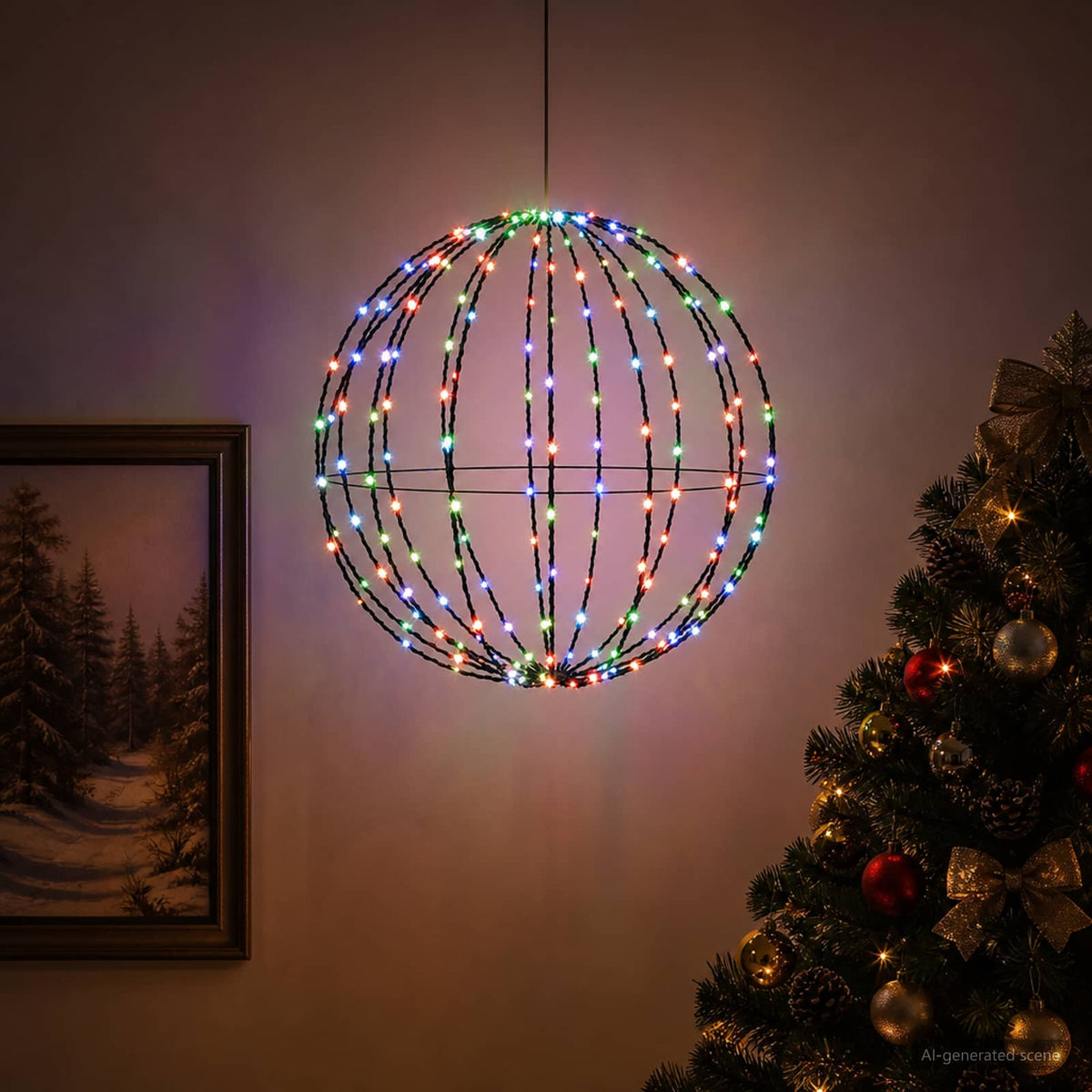 Χριστουγεννιάτικη Φινάλε Φωτιστικό 192 LED RGB