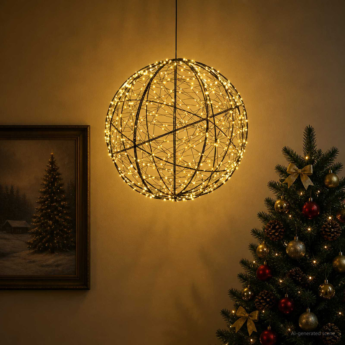 Χριστουγεννιάτικη Φινάλε Φωτιστικό 500 LED Θερμό λευκό