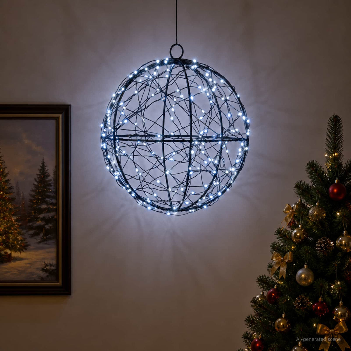 Χριστουγεννιάτικη Φινάλε Φωτιστικό 200 LED Ψυχρό λευκό - Pakobazaar