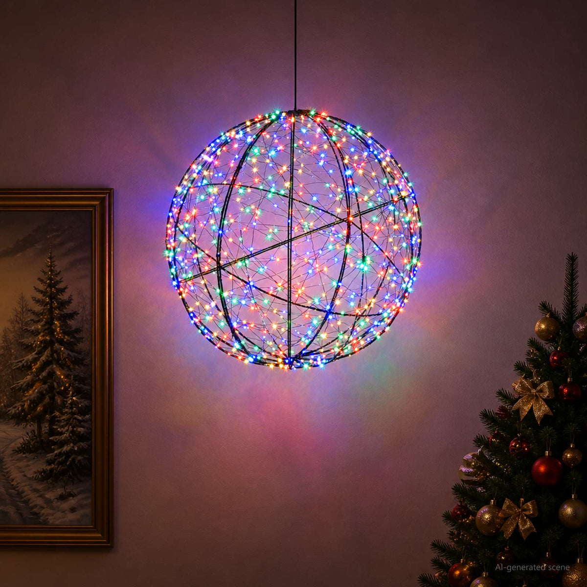 Χριστουγεννιάτικη Φινάλε Φωτιστικό 750 LED Πολύχρωμο - Pakobazaar