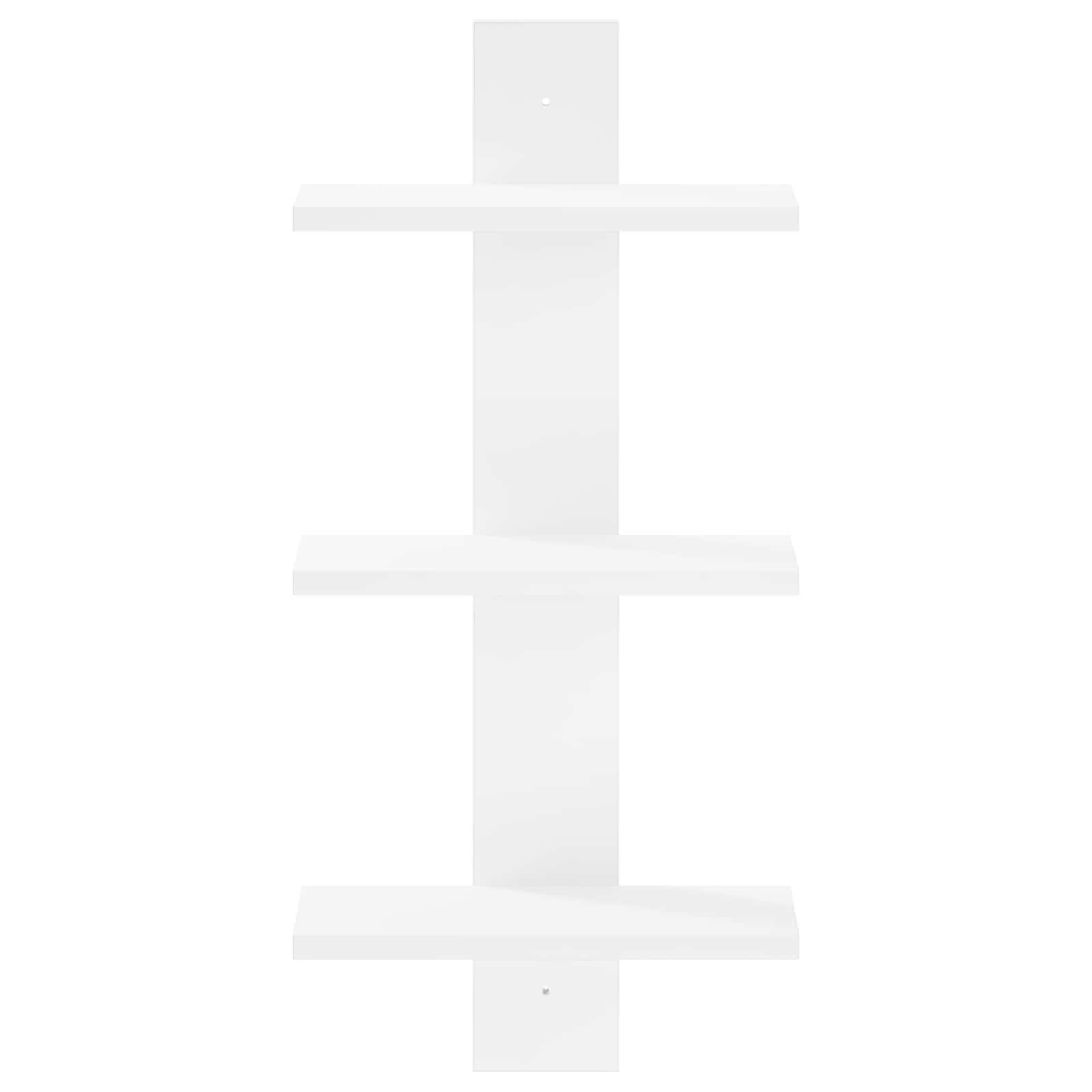 Ράφι Τοίχου Λευκό 30 x 13.5 x 64.5 cm Επεξεργασμένο Ξύλο