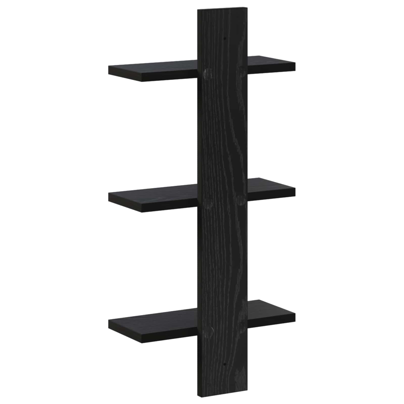 Ράφι Τοίχου Μαύρη Δρυς 30 x 13.5 x 64.5 cm Επεξεργασμένο Ξύλο - Pakobazaar