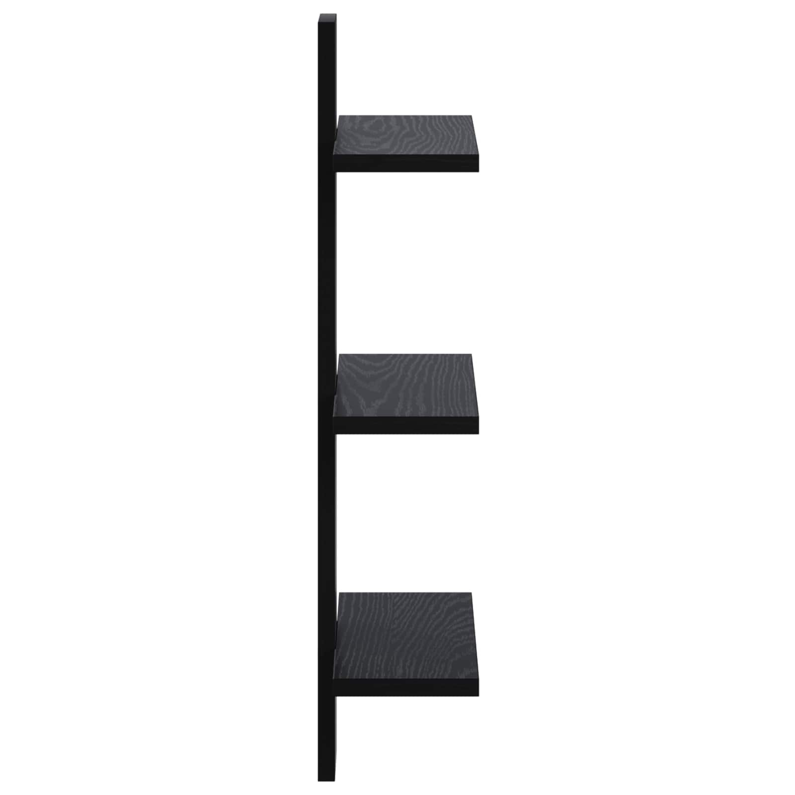 Ράφι Τοίχου Μαύρη Δρυς 30 x 13.5 x 64.5 cm Επεξεργασμένο Ξύλο - Pakobazaar