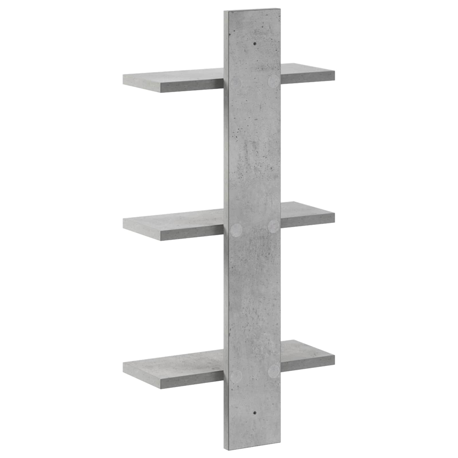 Ράφι Τοίχου Γκρι Σκυροδέματος 30 x 13,5 x 64,5 cm - Pakobazaar