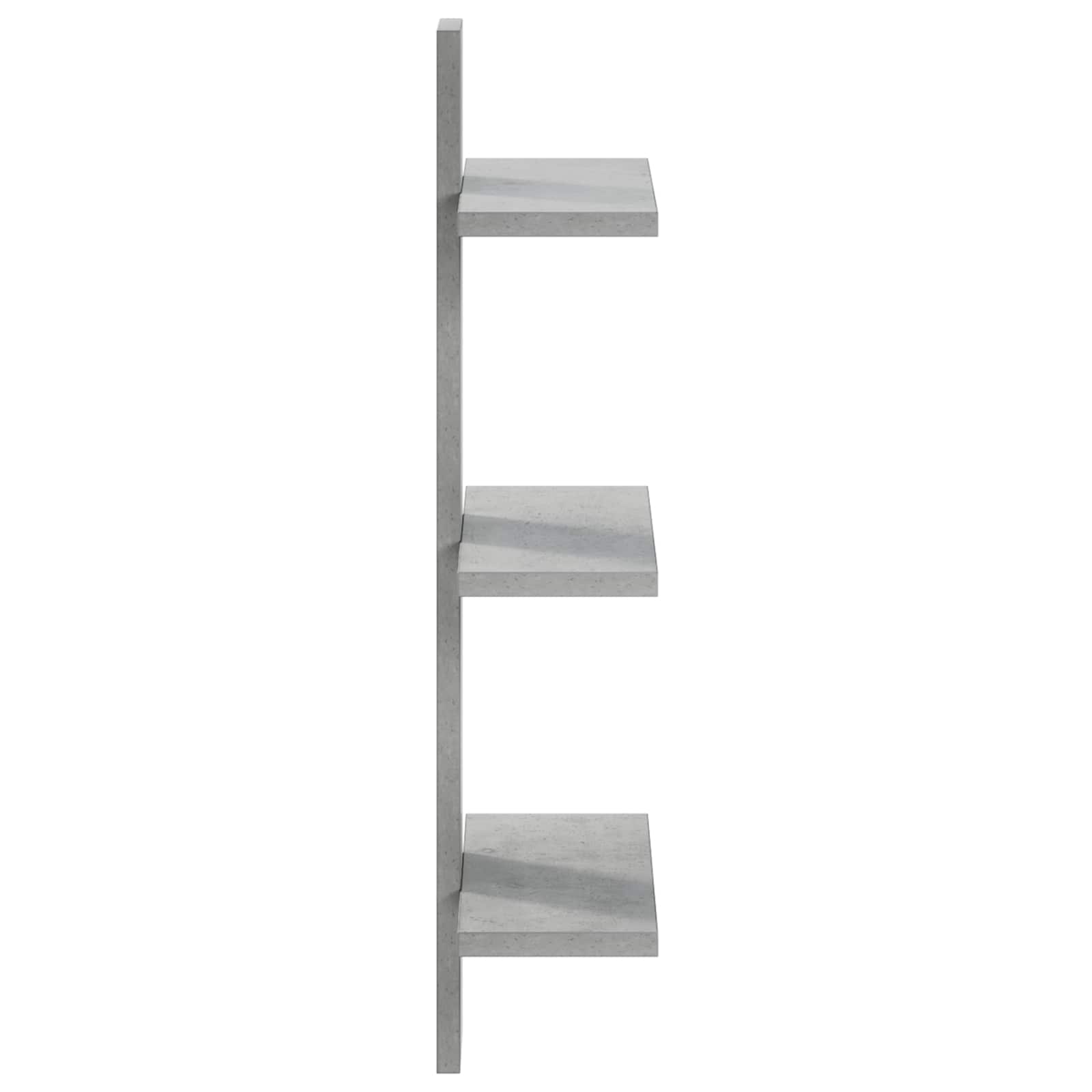 Ράφι Τοίχου Γκρι Σκυροδέματος 30 x 13,5 x 64,5 cm - Pakobazaar