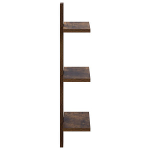 Ράφι Τοίχου Καπνισμένο Ξύλο Δρυός 30 x 13,5 x 64,5 cm - Pakobazaar