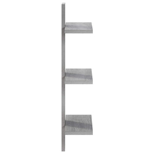 Ράφι Τοίχου Γκρι Sonoma 30 x 13.5 x 64.5 cm Επεξεργασμένο Ξύλο - Pakobazaar