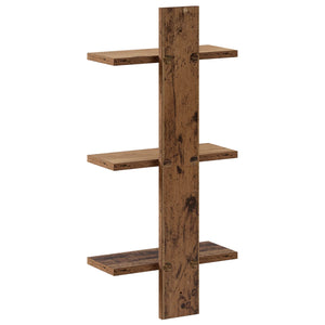 Ράφι Τοίχου Ξύλο δρυός 30 x 13.5 x 64.5 cm Επεξεργασμένο Ξύλο