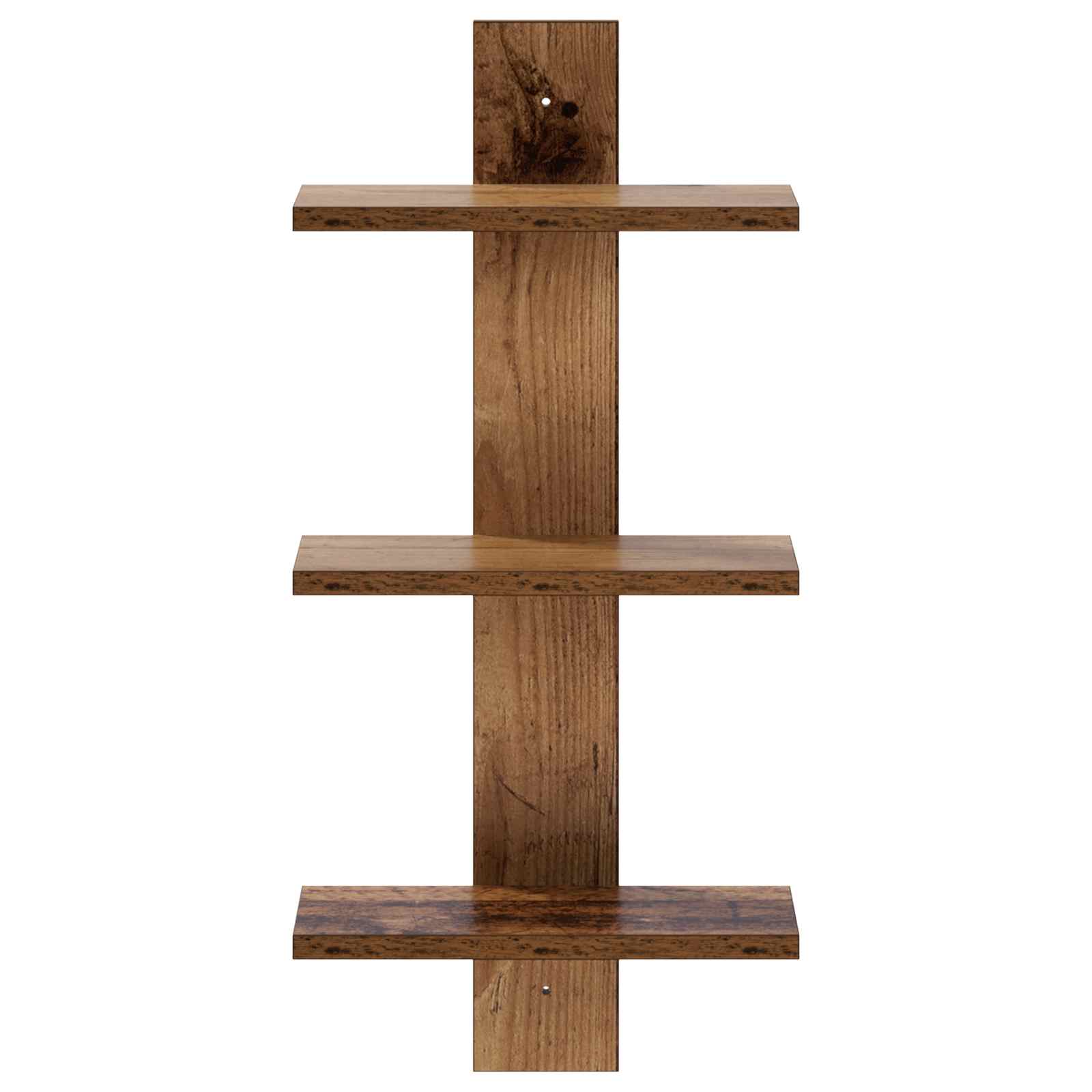 Ράφι Τοίχου Ξύλο δρυός 30 x 13.5 x 64.5 cm Επεξεργασμένο Ξύλο