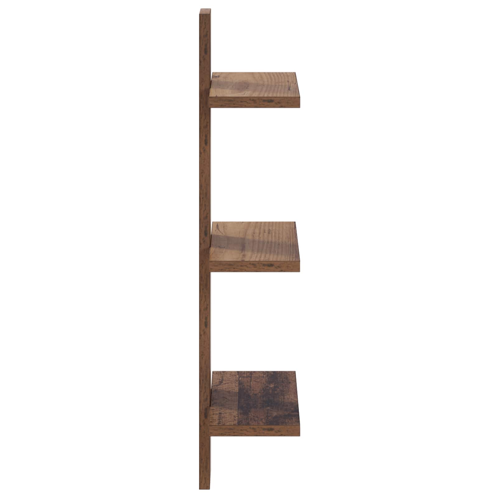 Ράφι Τοίχου Ξύλο δρυός 30 x 13.5 x 64.5 cm Επεξεργασμένο Ξύλο