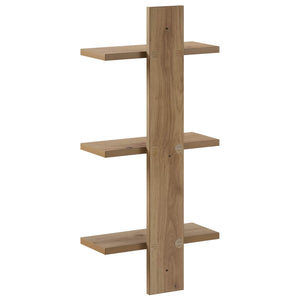 Ράφι Τοίχου Artisan Δρυς 30 x 13.5 x 64.5 cm Επεξεργασμένο Ξύλο - Pakobazaar