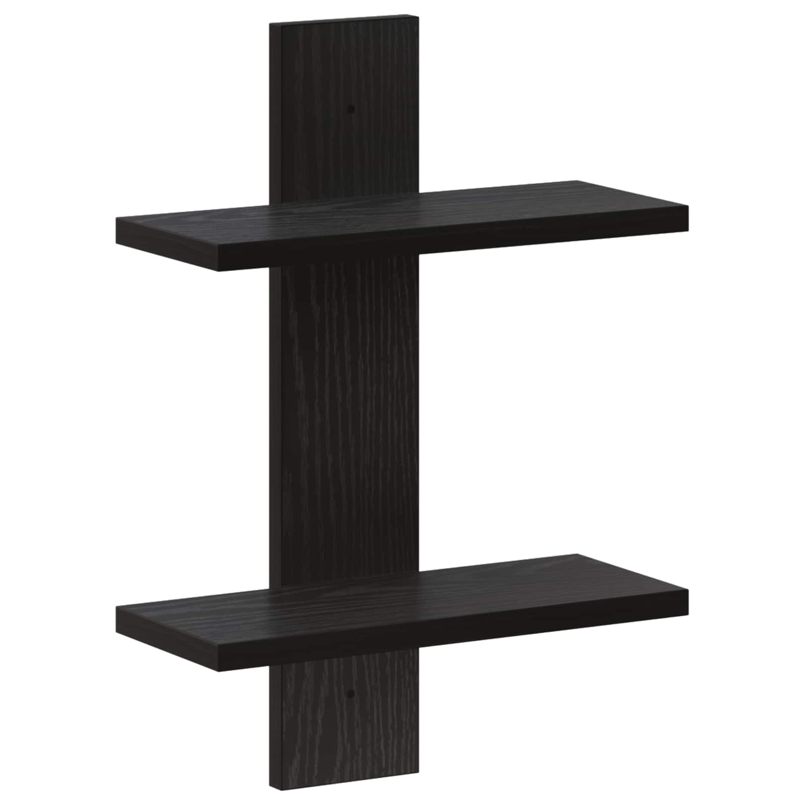 Ράφι Τοίχου Μαύρη Δρυς 30 x 13.5 x 43 cm Επεξεργασμένο Ξύλο